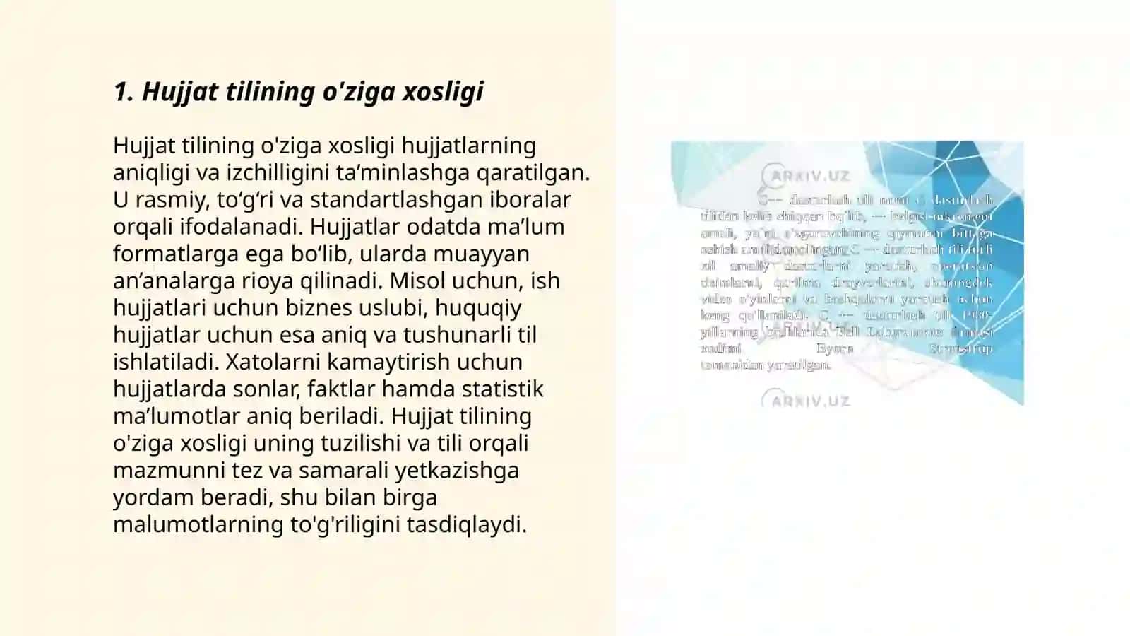 Hujjat tili va usuli 3