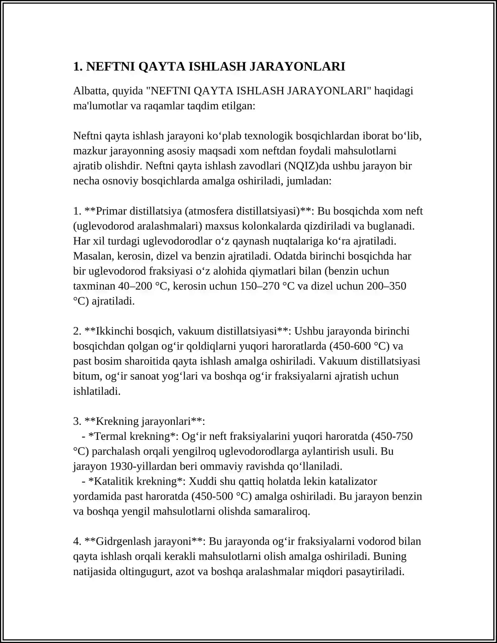 NEFTNI QAYTA ISHLASH 3