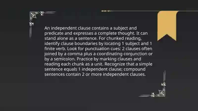 Independent and Dependent clauses 3