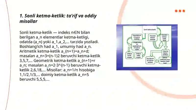 Sonli ketma -ketlik va uning limiti 3
