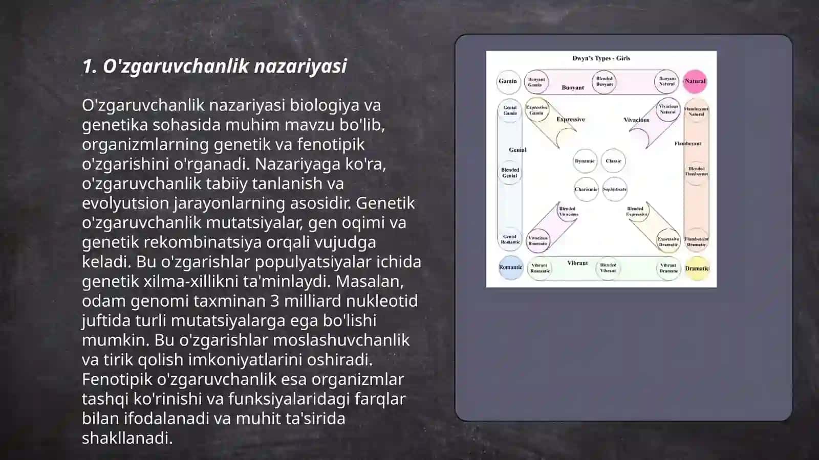 O'zgaruvchanlik va uning xillari 3