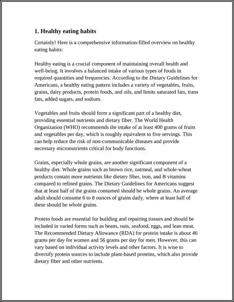 Healthy Eating Habits Overview 3
