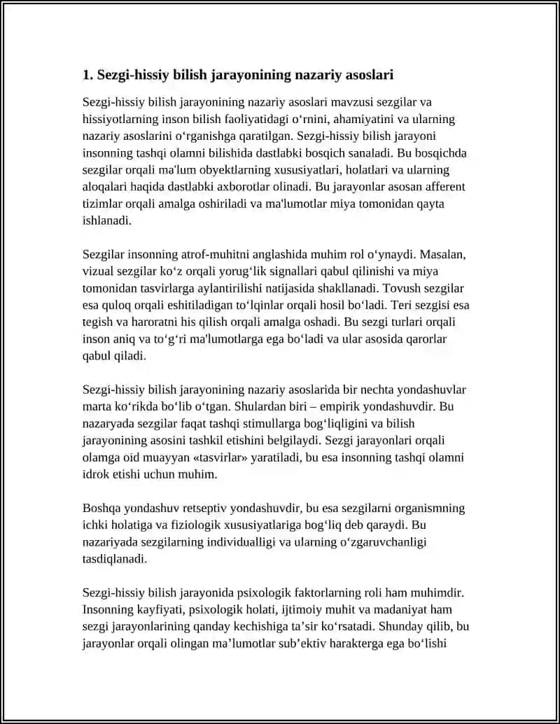 SEZGI HISSIY BILISH JARAYONINING ASOSIY SIFATIDA 3