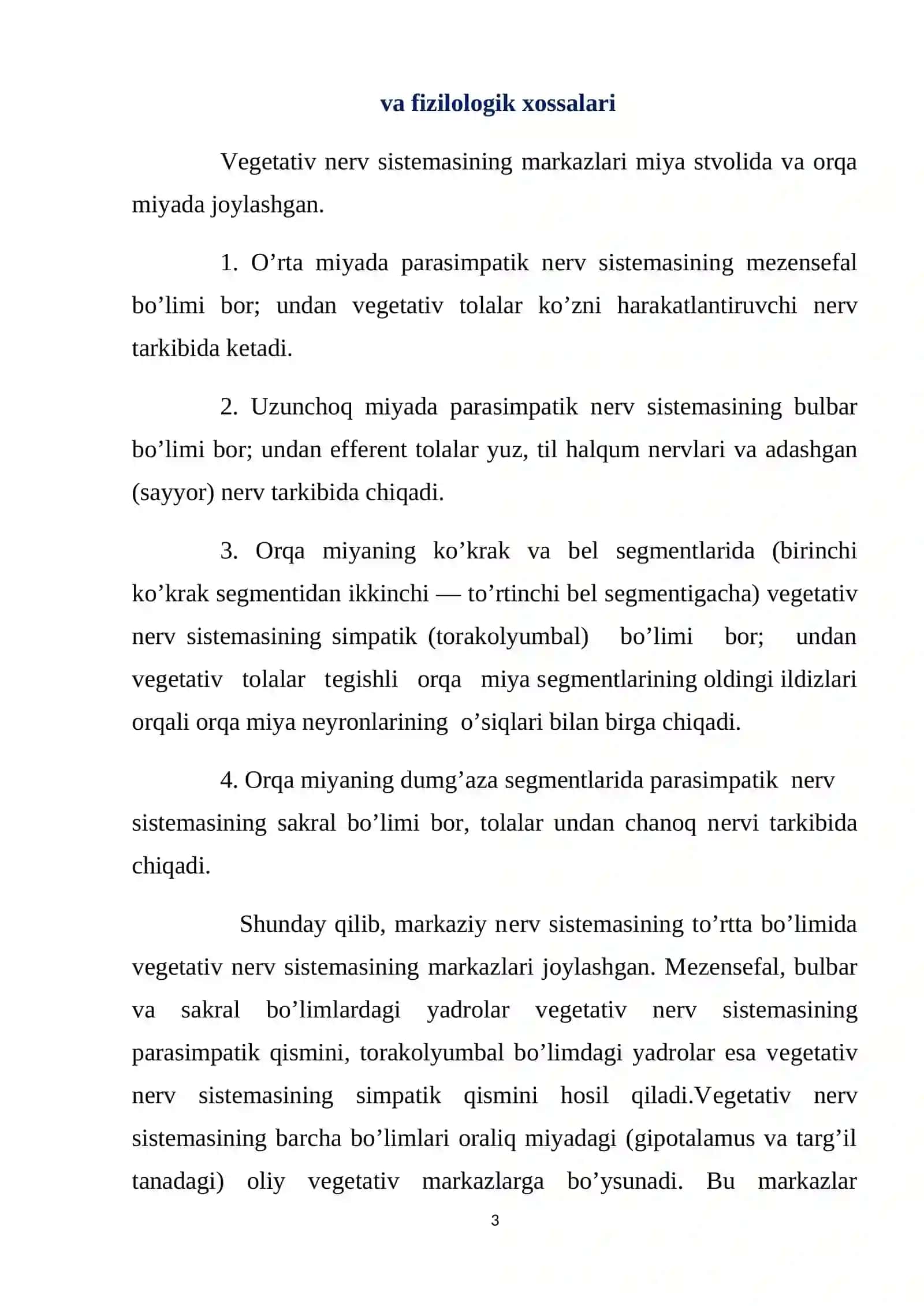 Vegetativ asab tizimi 3