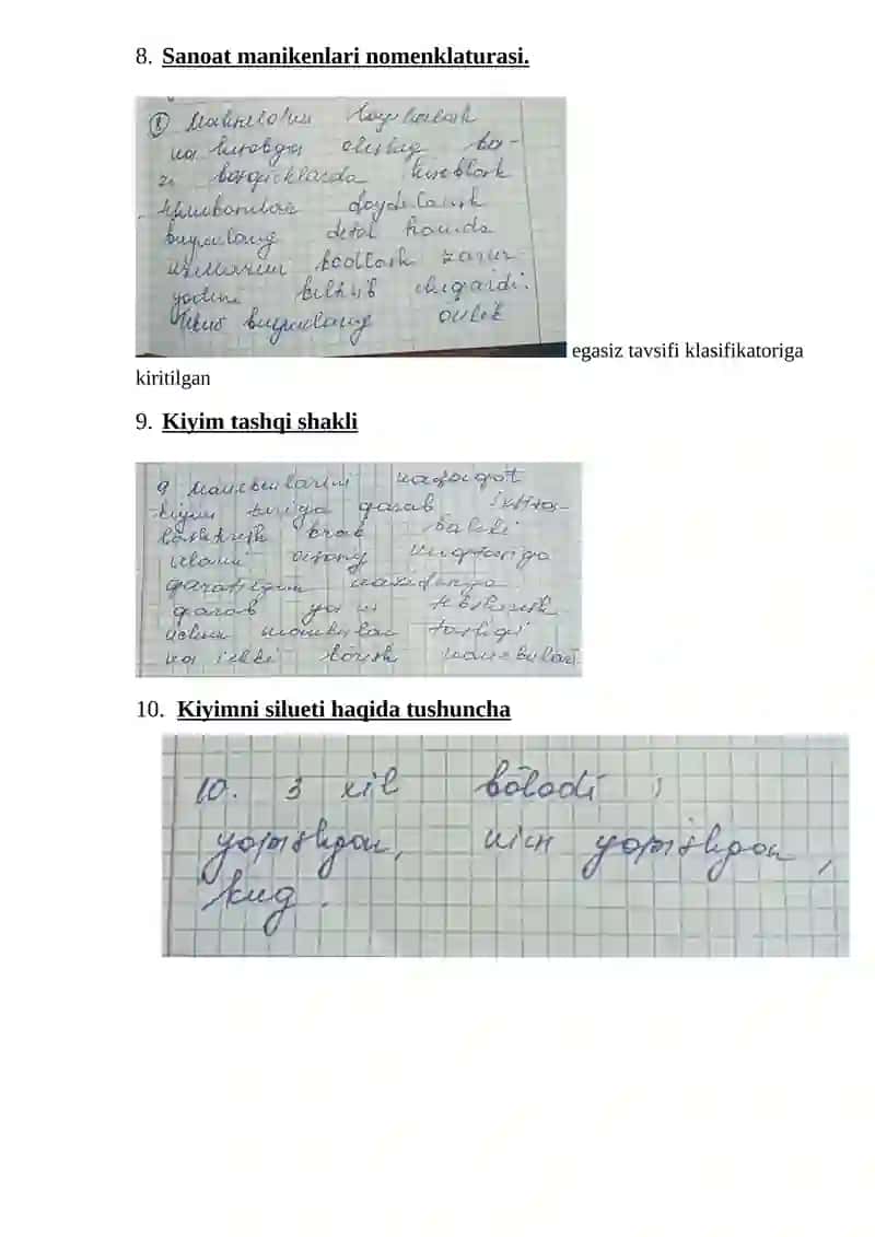 Tikuv buyumlarini konstruksiyalash 3