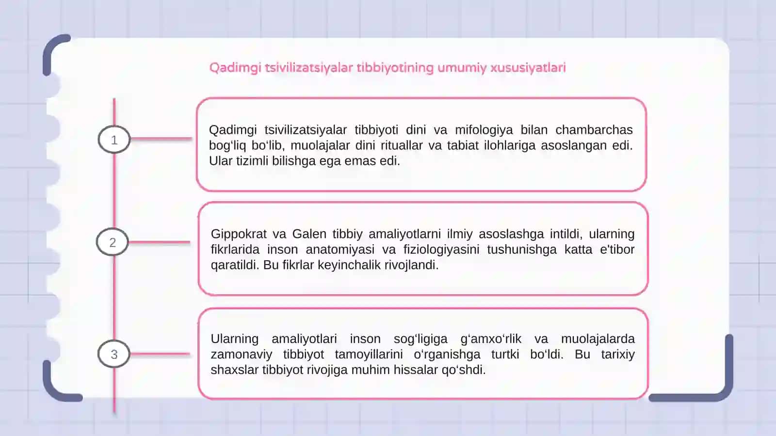 Qadimgi tsivilizatsiyalar tibbiyotining umumiy xususiyatlari 3