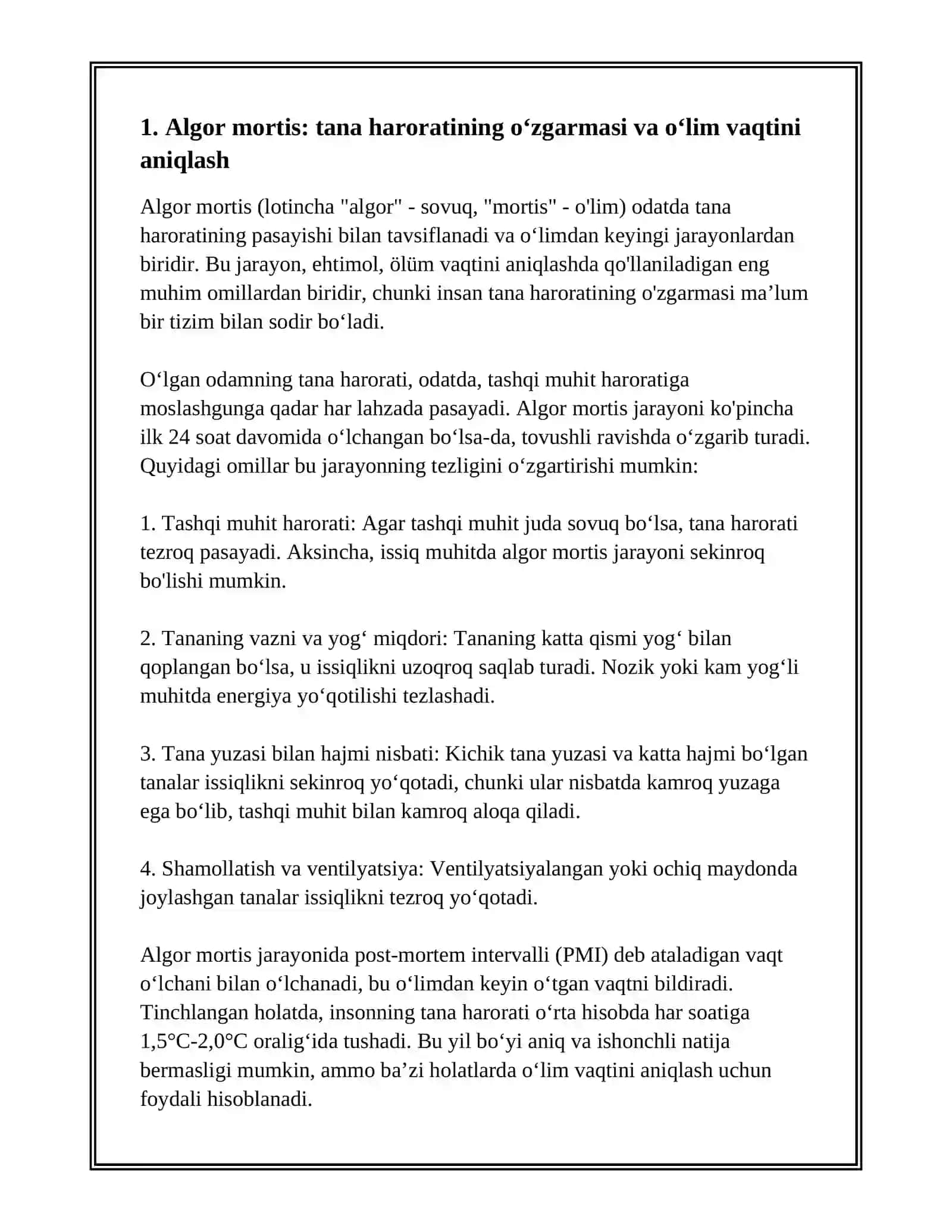 Oʻlim vaqtini aniqlash 3