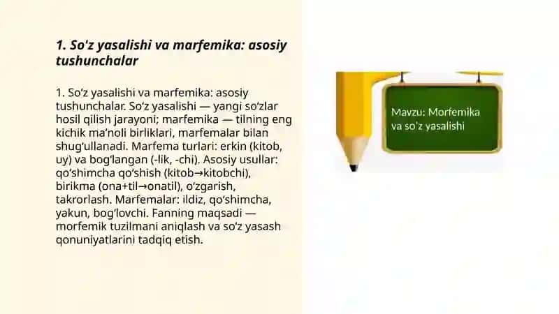 So'z yasalishi va marfemika 3