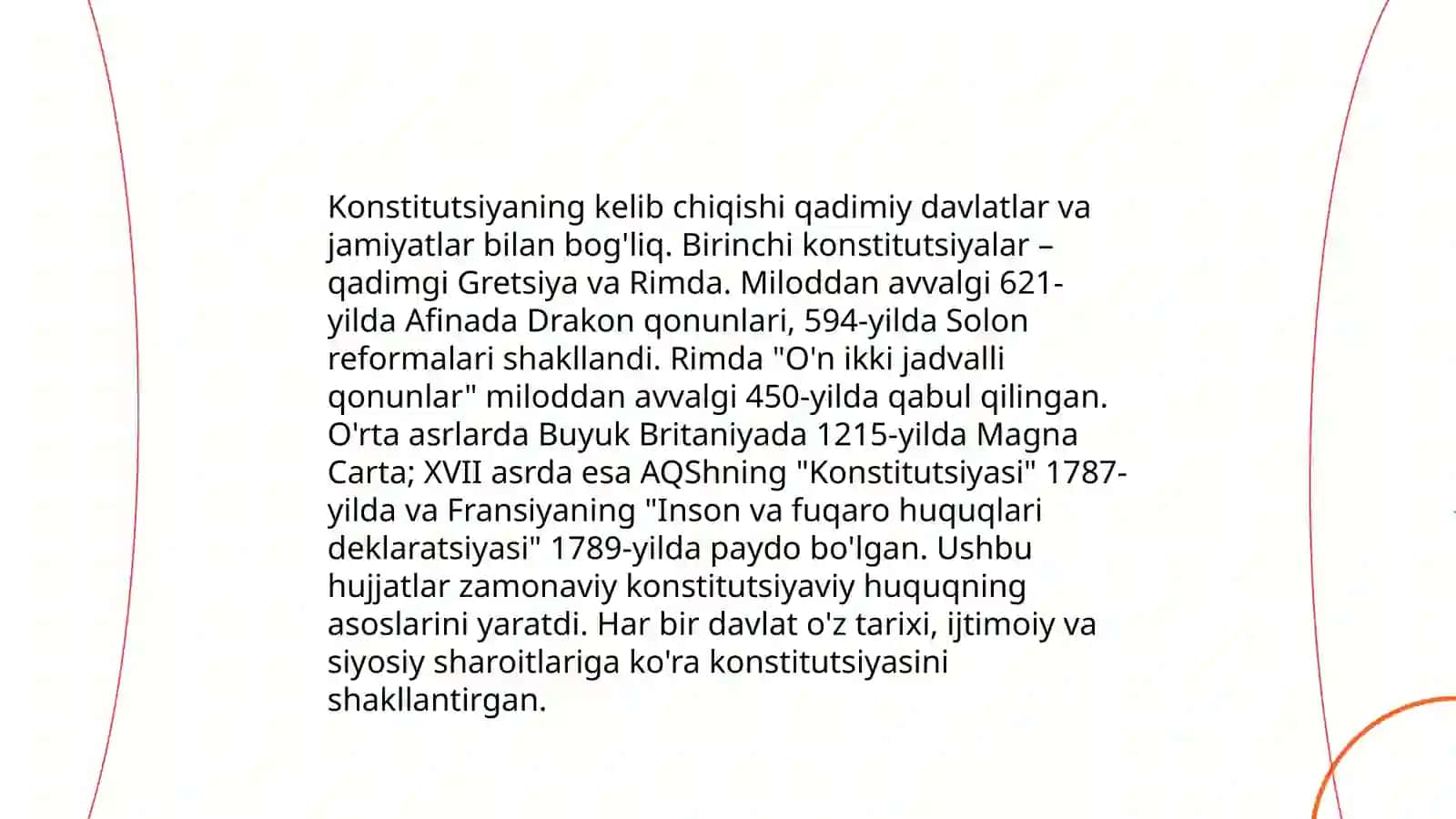 Konstitutsiyaning tarixiy bosqichlari 3