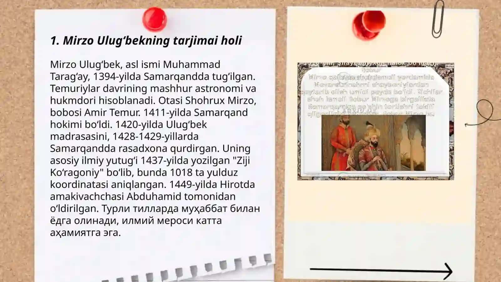 Mirzo Ulug‘bekning tarjimai holi 3