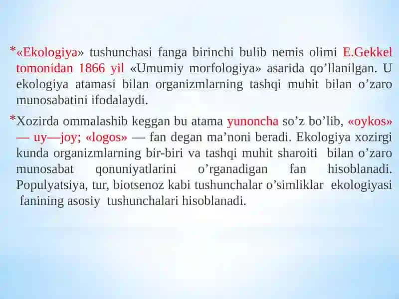 O‘simliklar Ekologiyasiga Kirish 3