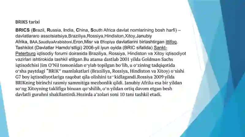 BRICS Tashkiloti haqida 3