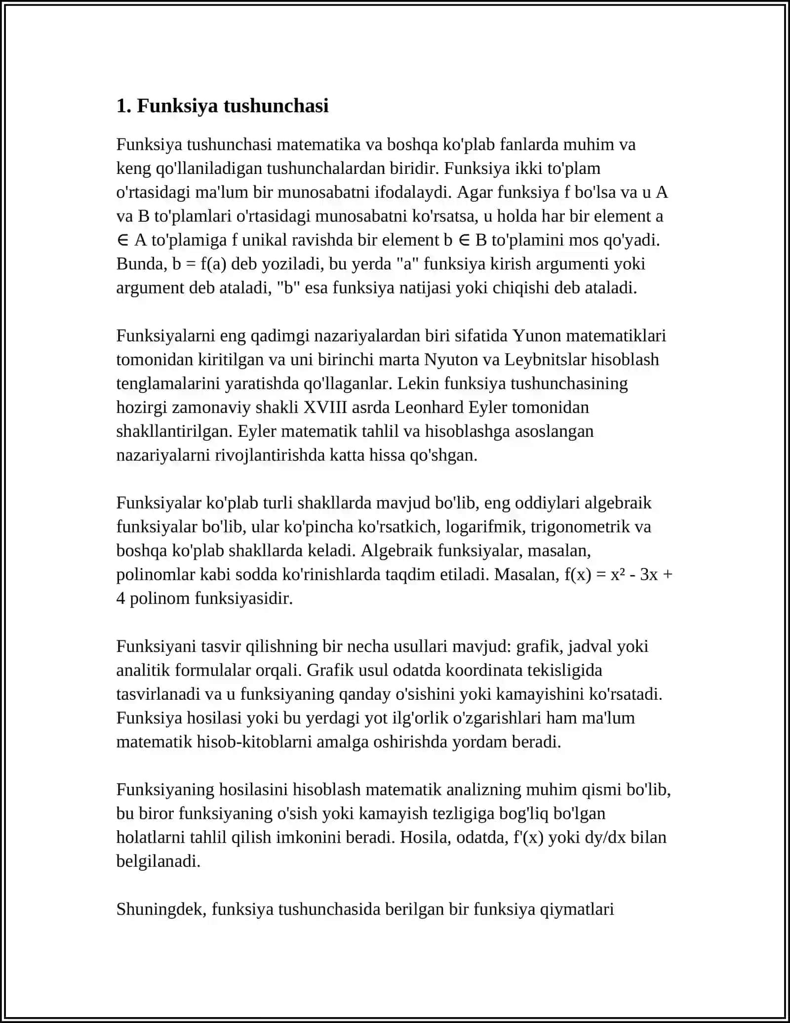 O'ZGARISHI CHEGARALANGAN FUNKSIYALAR 3