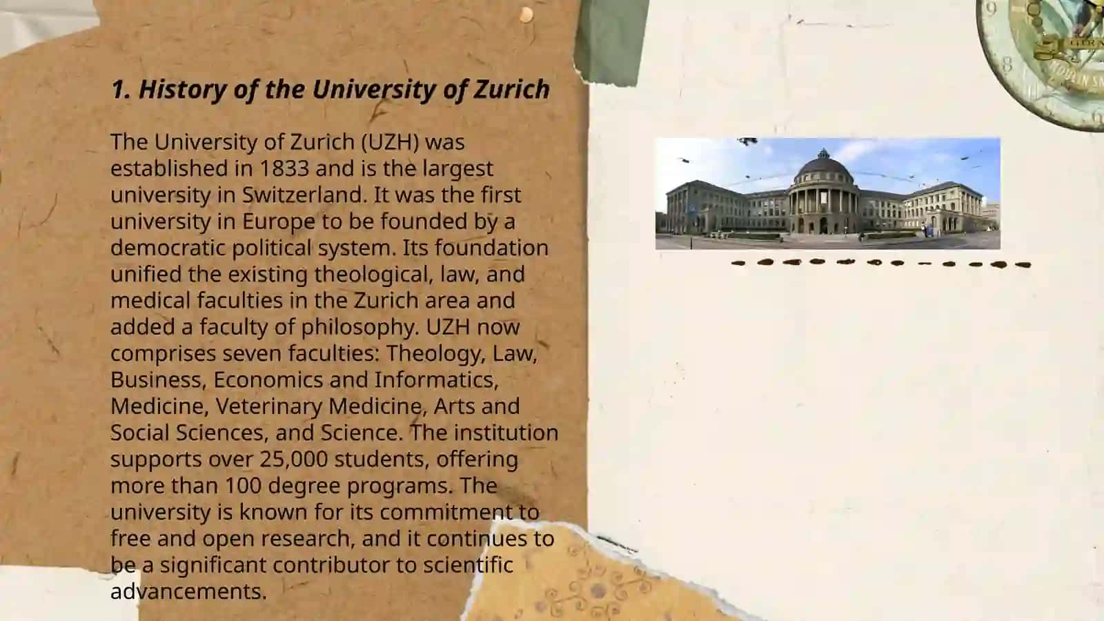 History of the University of Zurich 3