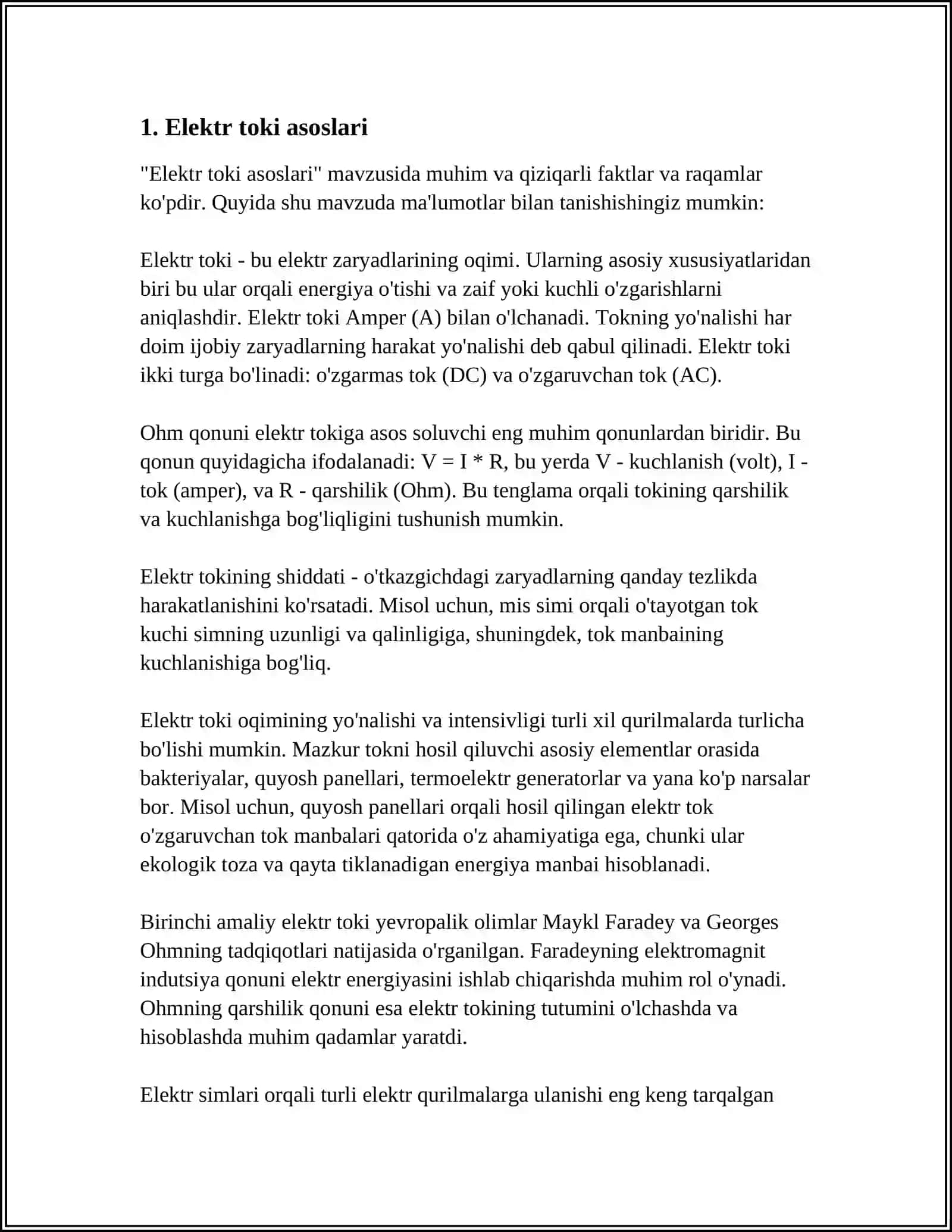 Elektr toki asoslari 3