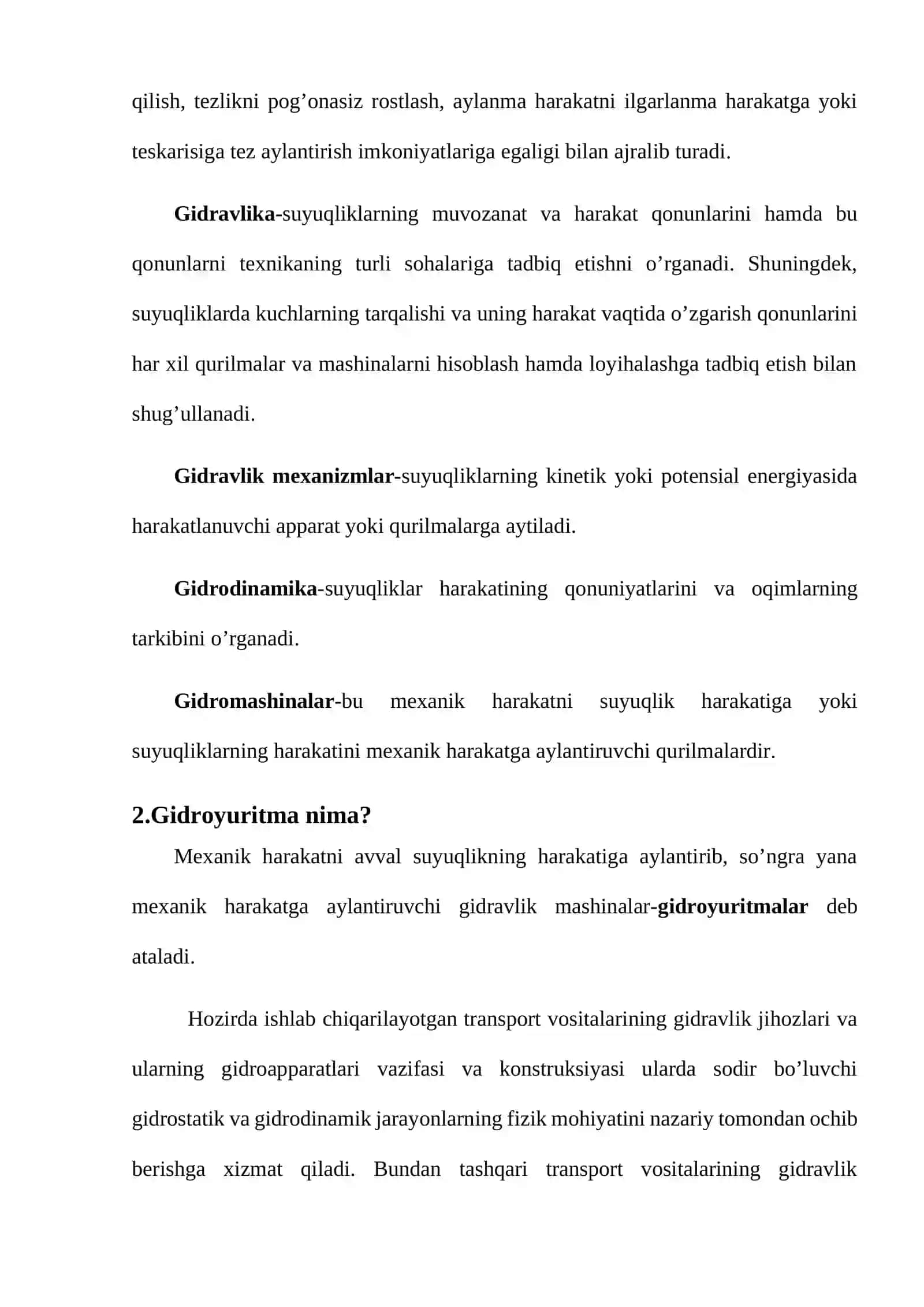Zamonaviy gidroyuritmalarning rivojlanish tarixi 3