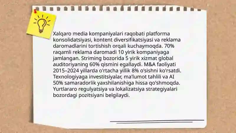 Xalqaro media va axborot makonida raqobat muhiti 3