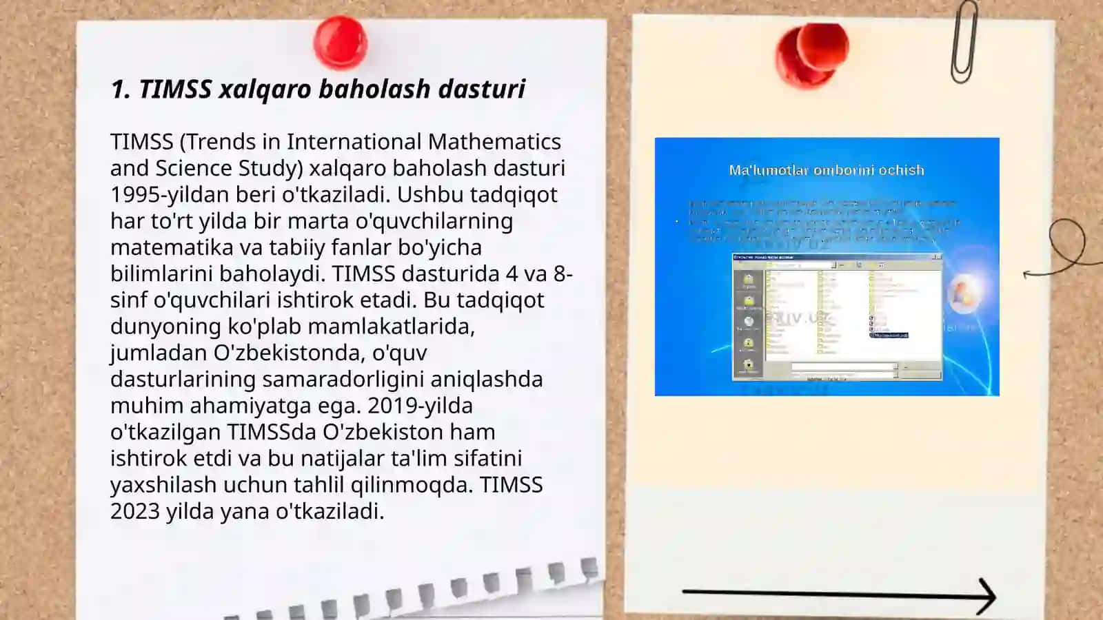 TIMSS xalqaro baholash dasturi 3