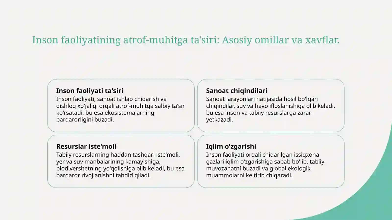 Sanoat jarayonlarining ekologik ta'siri 3