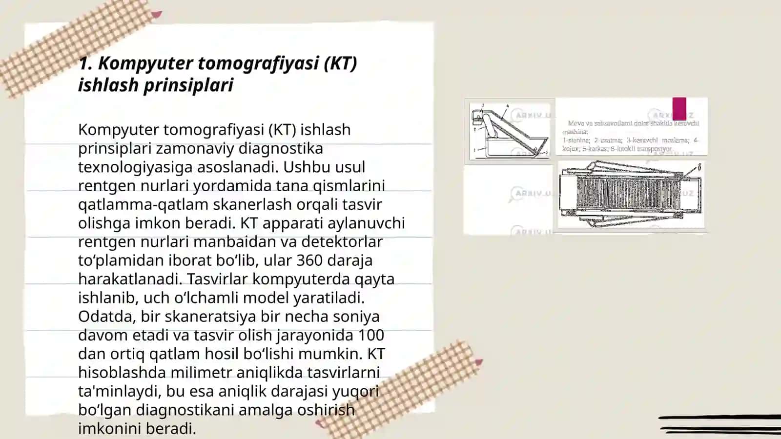 Kompyuter tomografiyasi (KT) ishlash prinsiplari 3