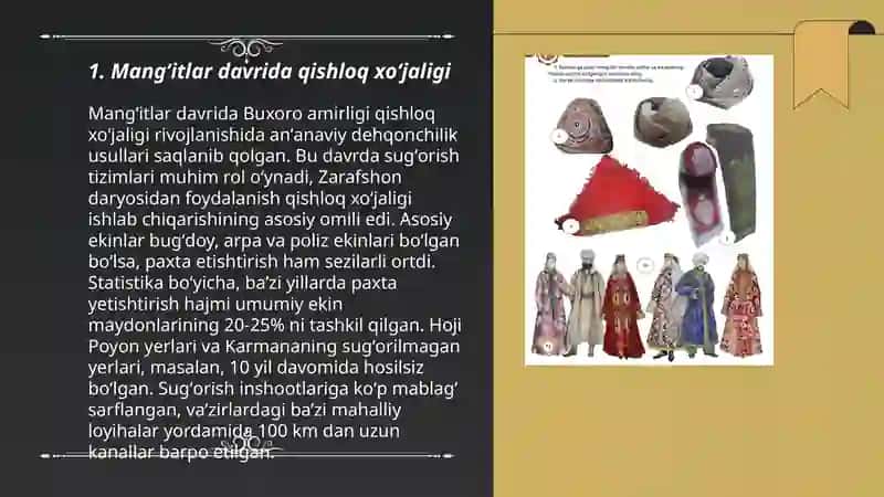 Mangʻitlar davrida ijtimoiy iqtisodiy hayot 3