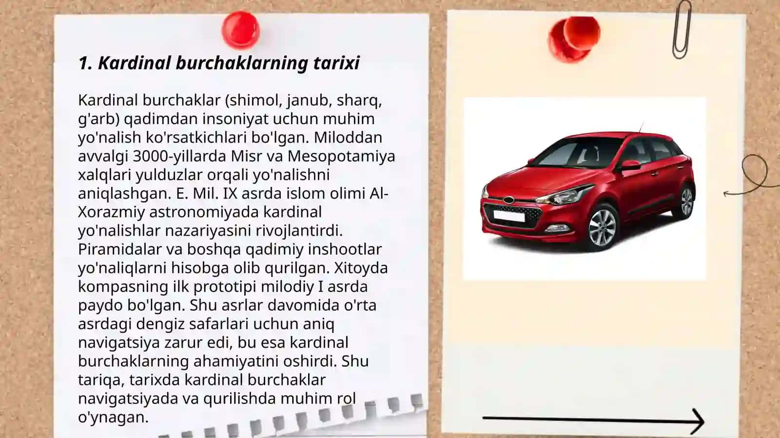 Kardinal burchaklar tarixi 3
