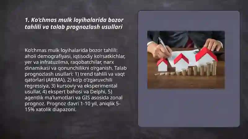 Ko‘chmas mulk loyihalarida iqtisodiy-moliya tahlilini amalga oshirish uslubiyati 3