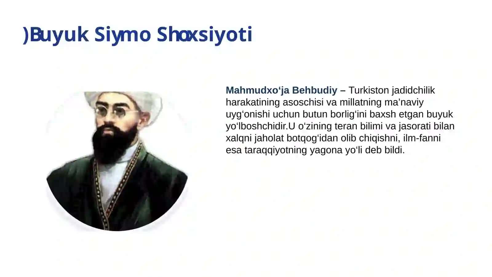 Mahmudxo'ja Behbudiy 3