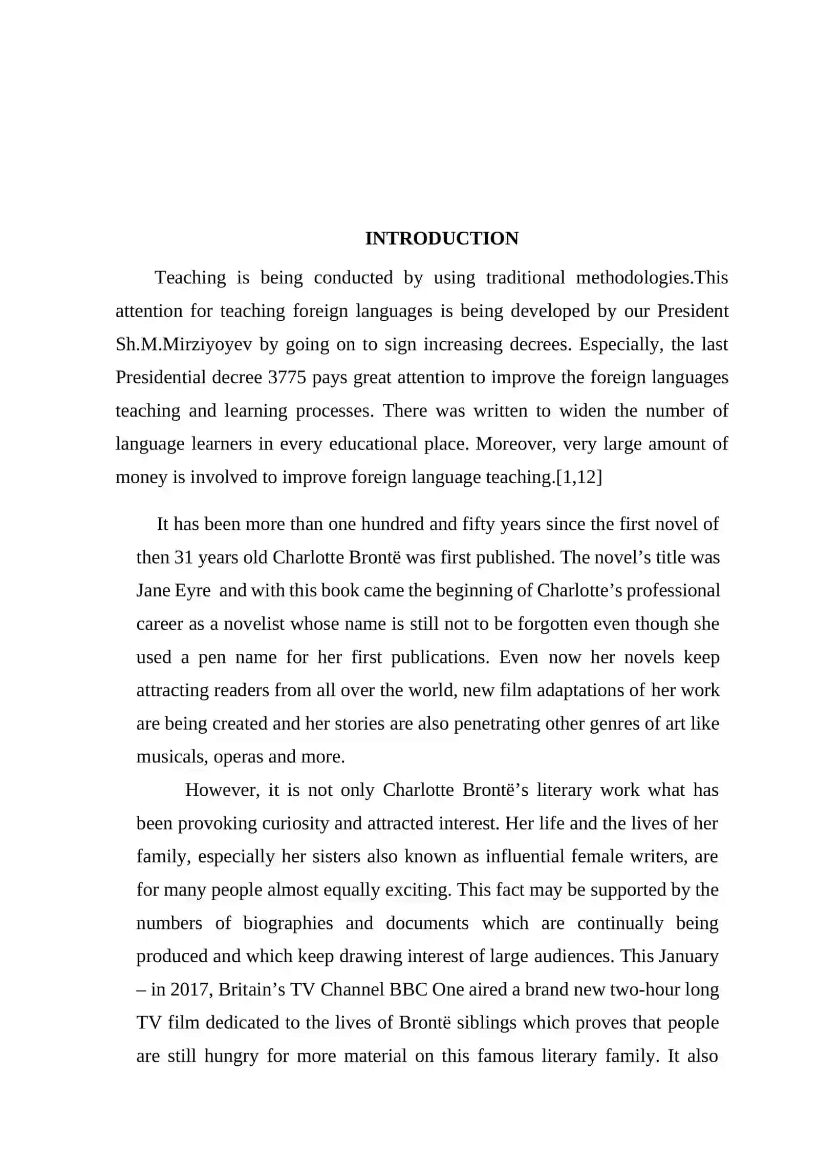 CHARLOTTE BRONTE’S CREATIVE WORKS 3