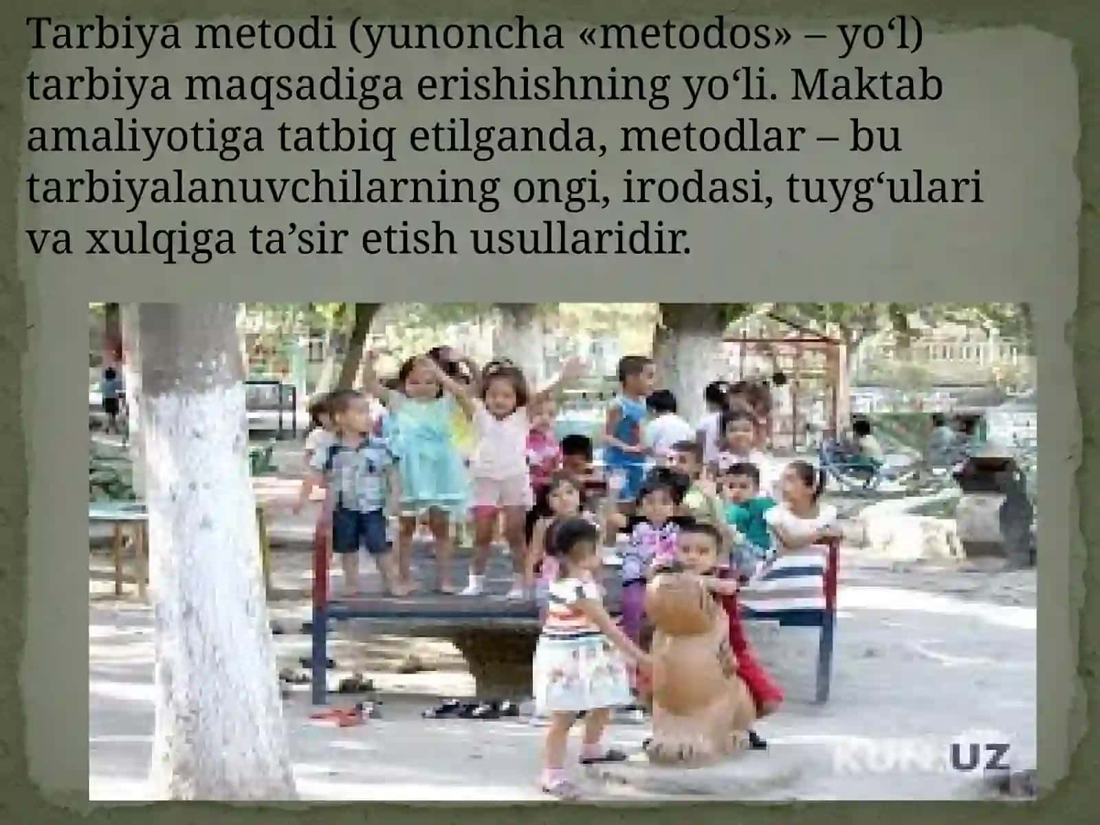 Tarbiya metodlari haqida tushuncha 3
