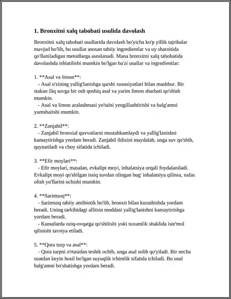 NAFAS AZOLARI KASALLIKLARNI XALQ TABOBATI USULIDA DAVOLASH VA PRAFILAKTIKA 3