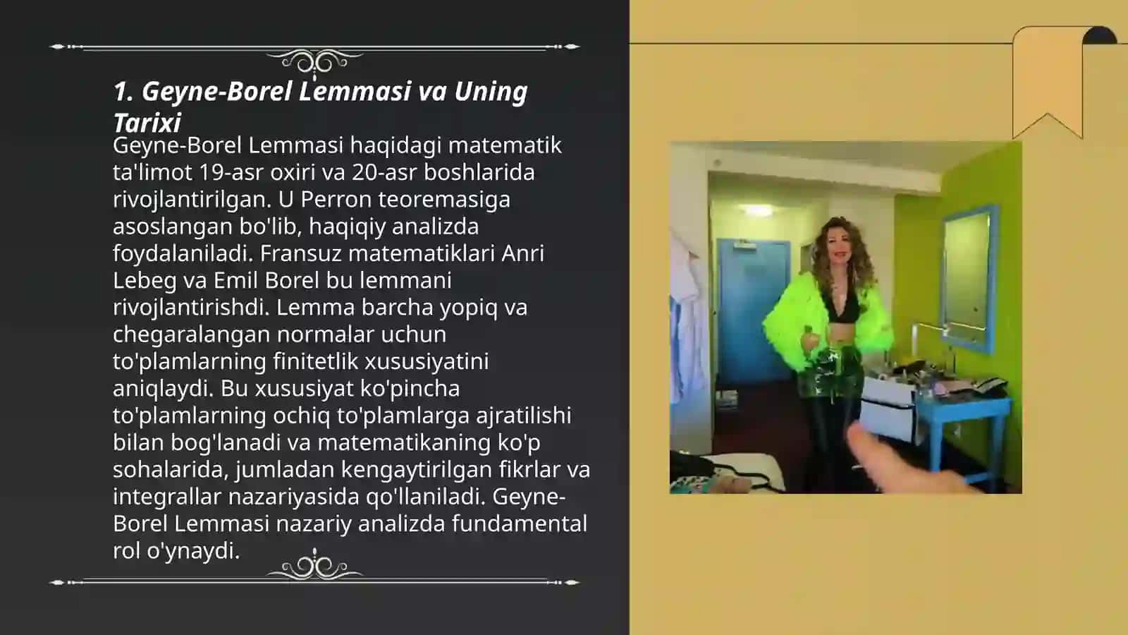Geyne-Borel Lemmasi 3