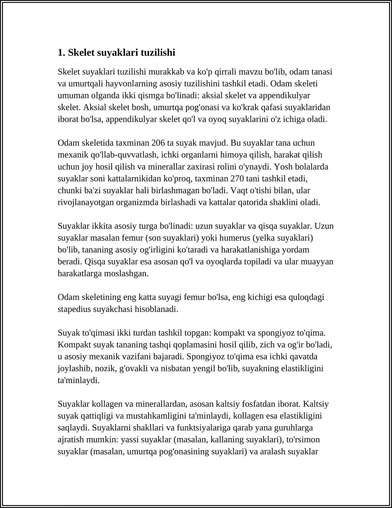 SKELET SUYAKLARINING RENTGENANATOMIYASI 3