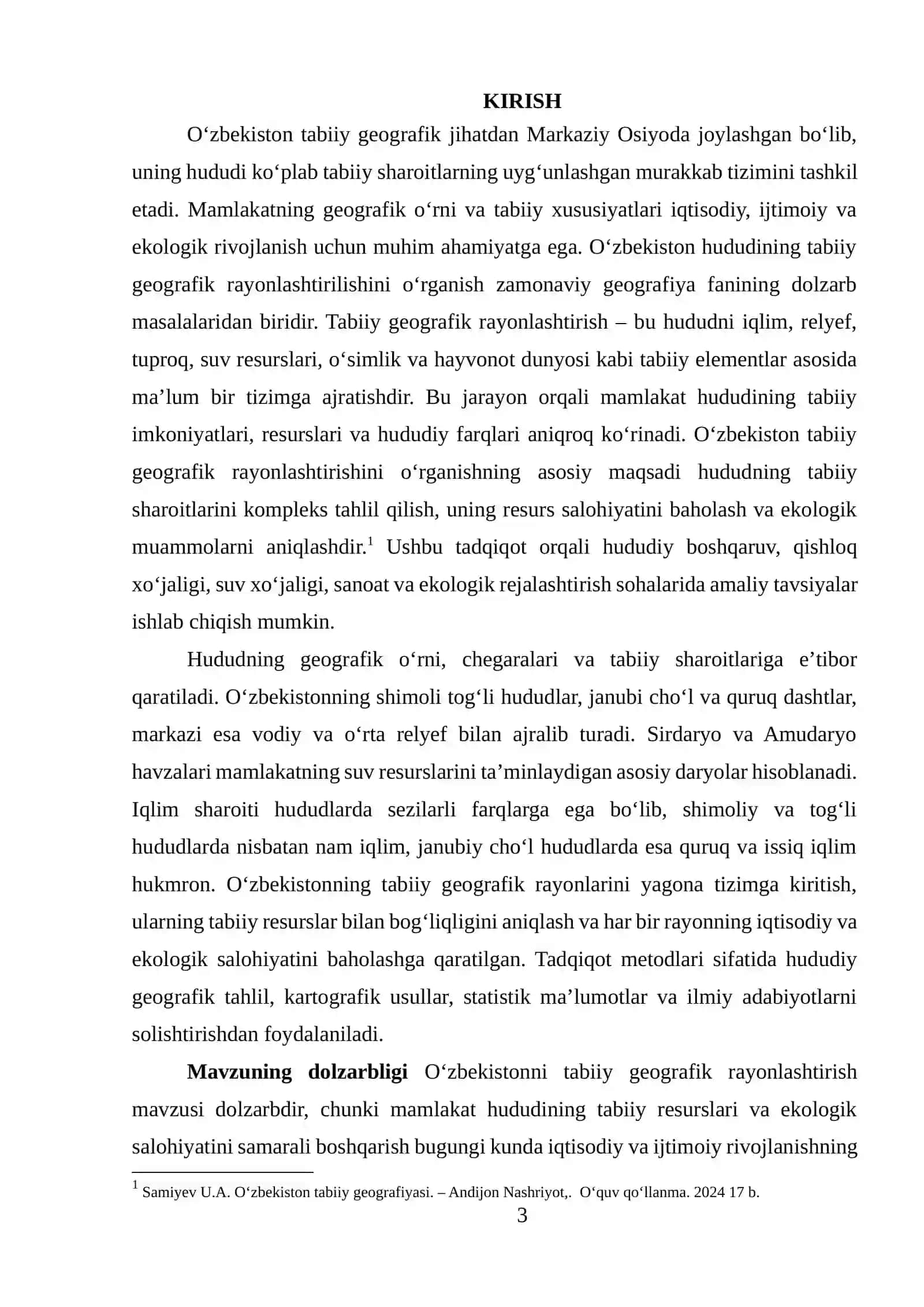 O'zbekistonni tabiiy geografik rayonlashtirish 3