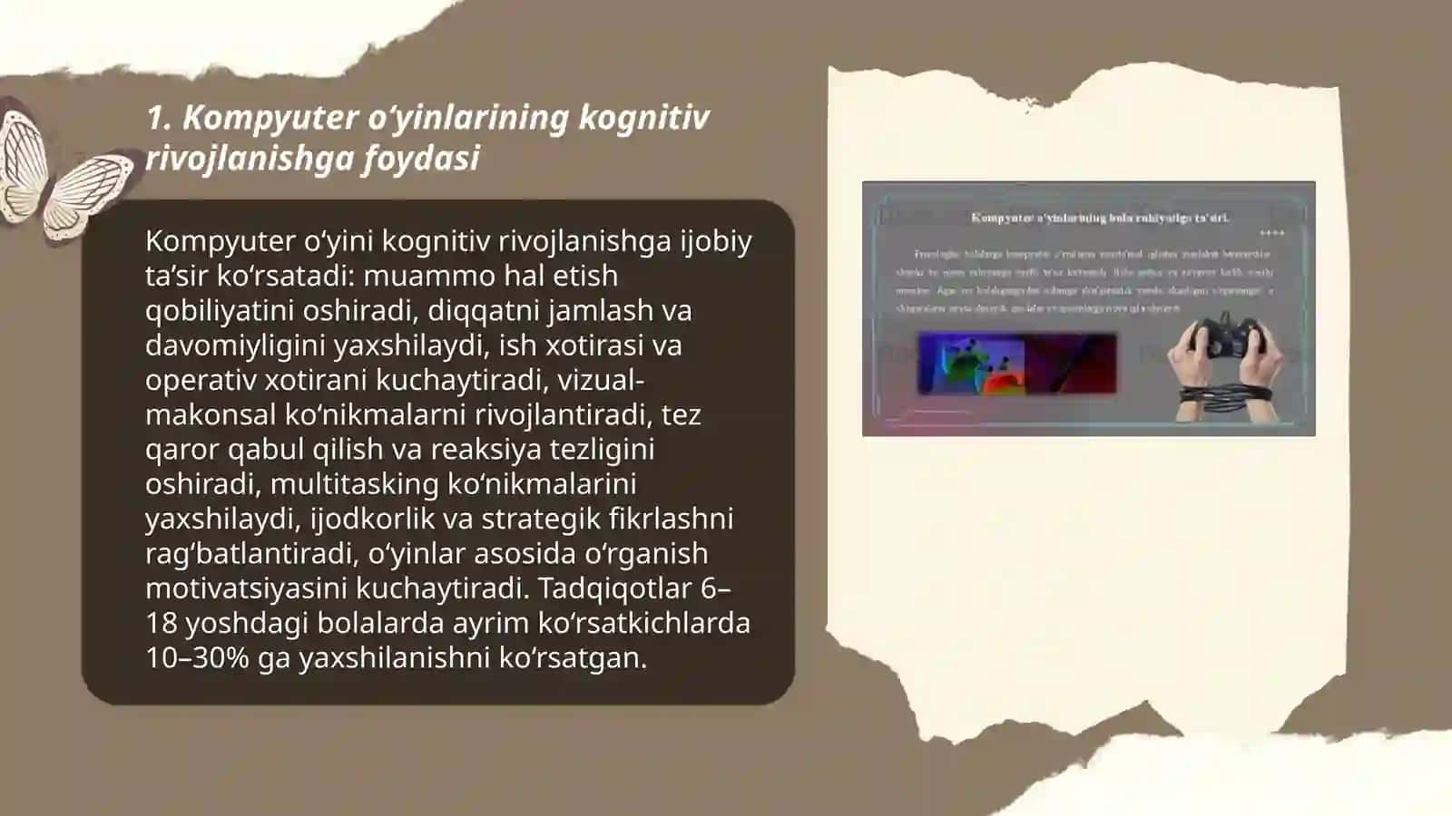 Kompyuter o‘yinlarining foydasi va zarari 3