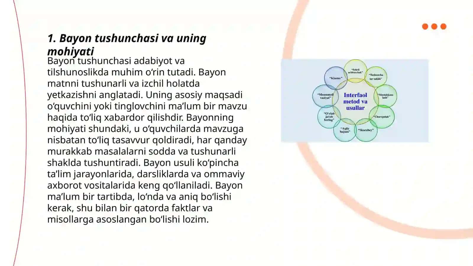 Bayon va uning turlarini oʻqitish metodikasi 3