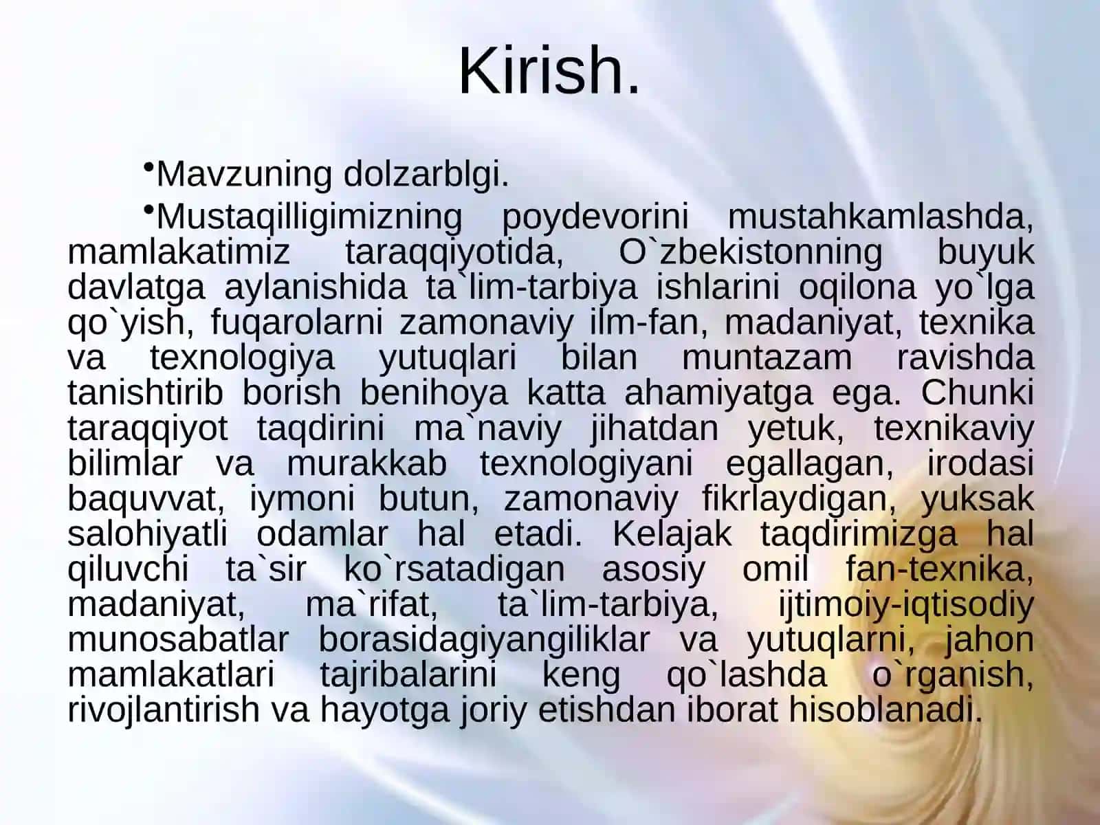 O`zbekistonda ta`lim tizimida isloxotlar va innovatsiyalar 3