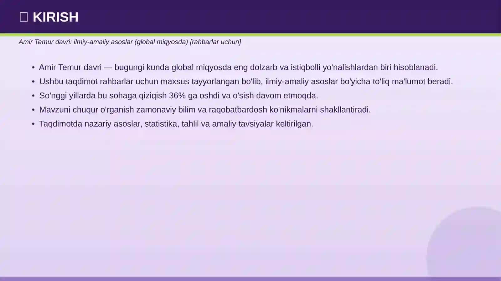 PROFESSIONAL TAQDIMOT • 2026 3