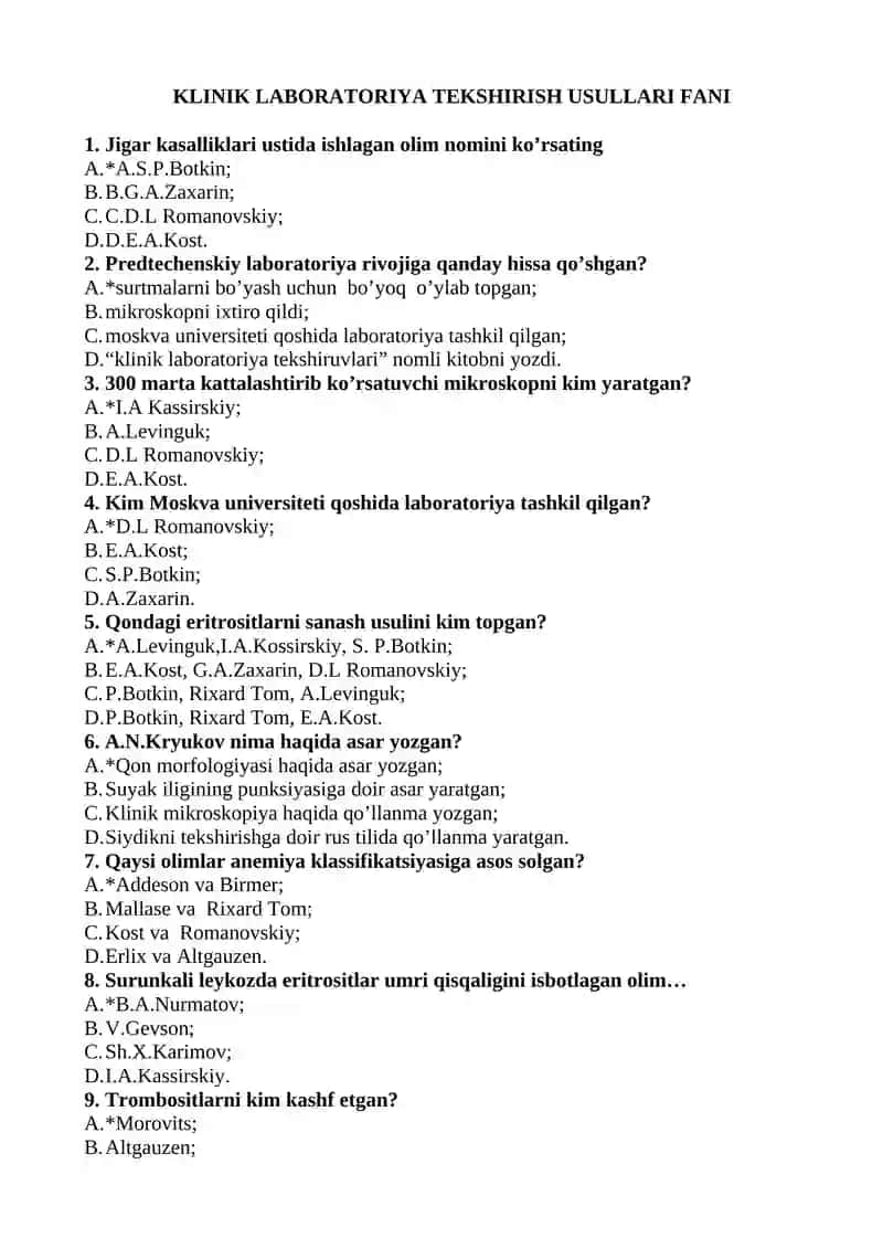 KLINIK LABORATORIYA TEKSHIRISH USULLARI 3