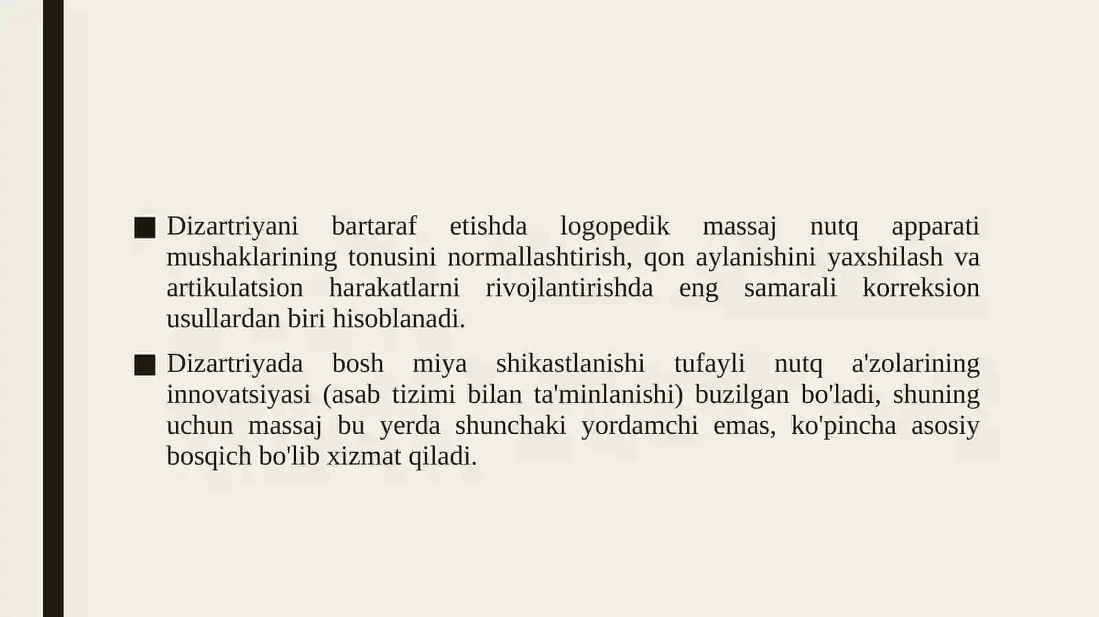 Dizartiyani bartaraf etishda logopedik massaj. 3