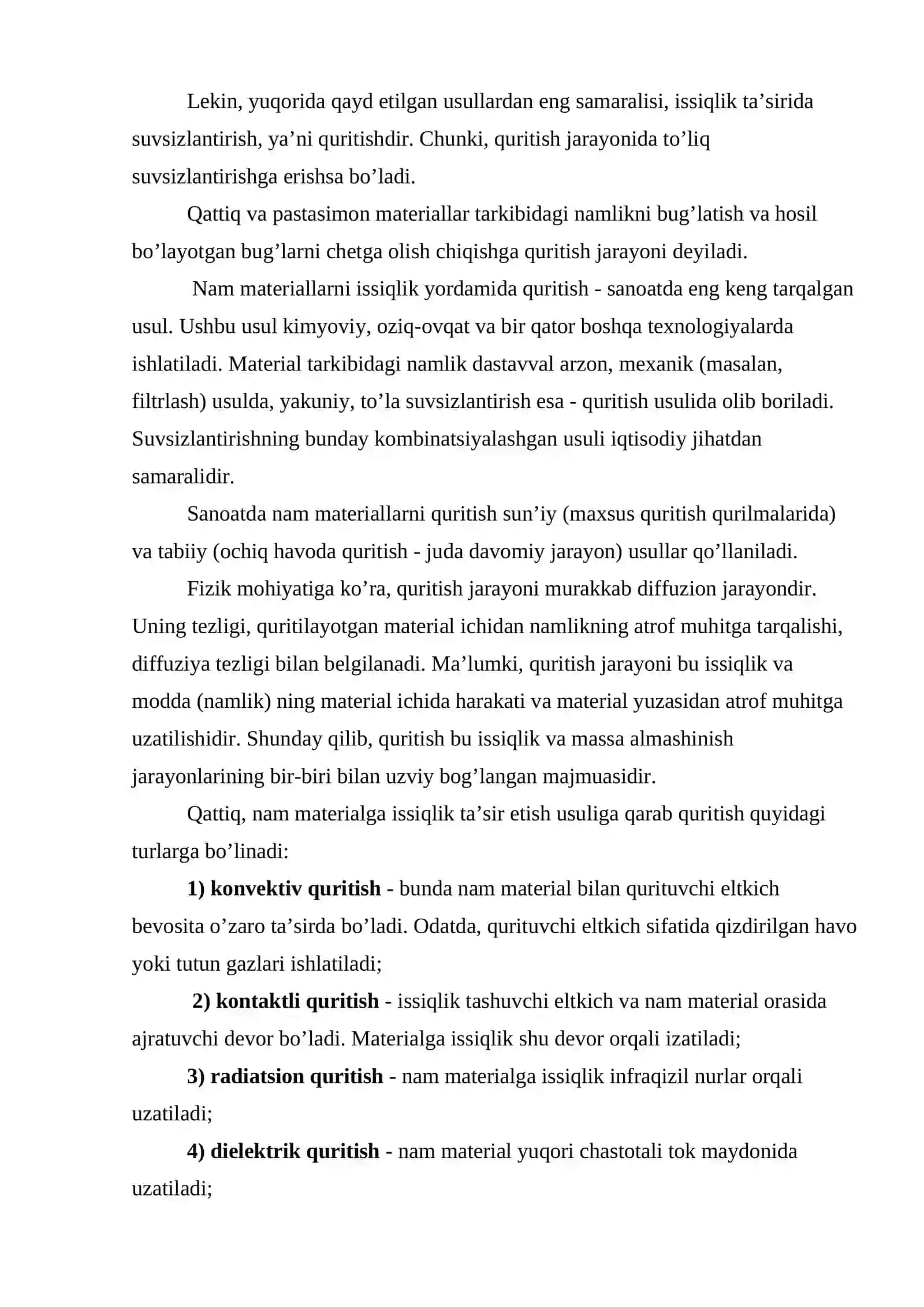 Soda zarrachalarini quritish uchun pnevmatik truba-quritgich 3