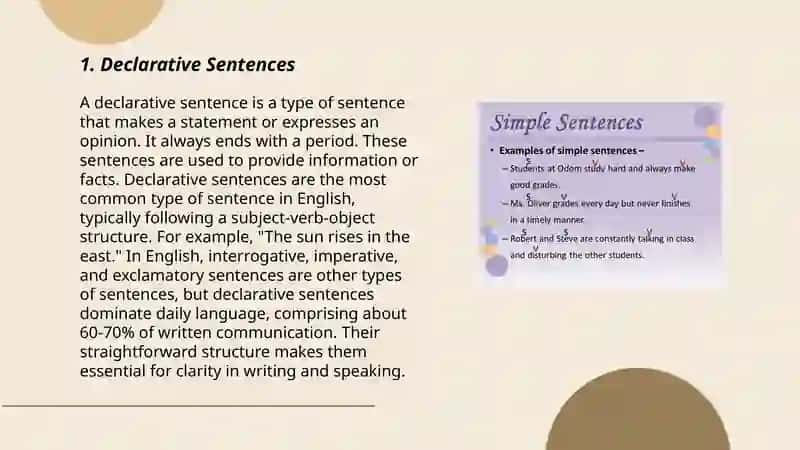 Types of sentences according to aim 3