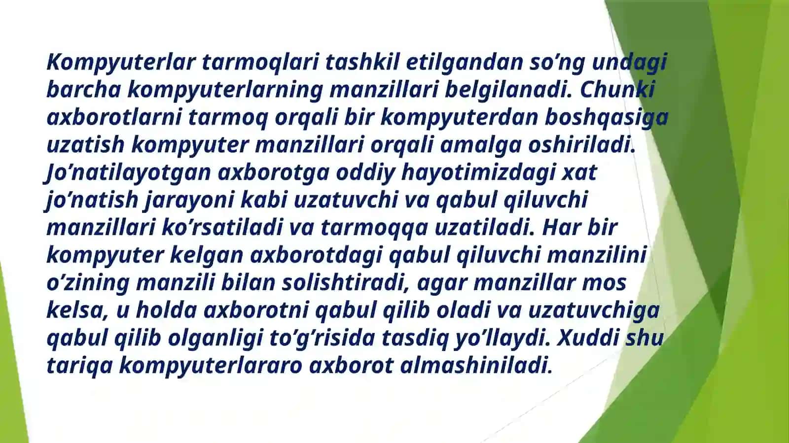 Axborotlarni uzatish va qabul qilish 3
