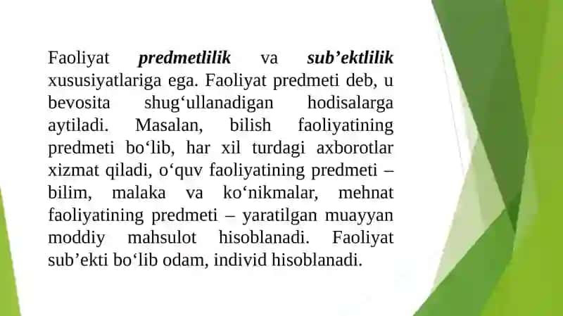 Faoliyat va motivatsiya 3
