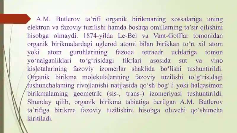 Organik kimyo asoslari 3