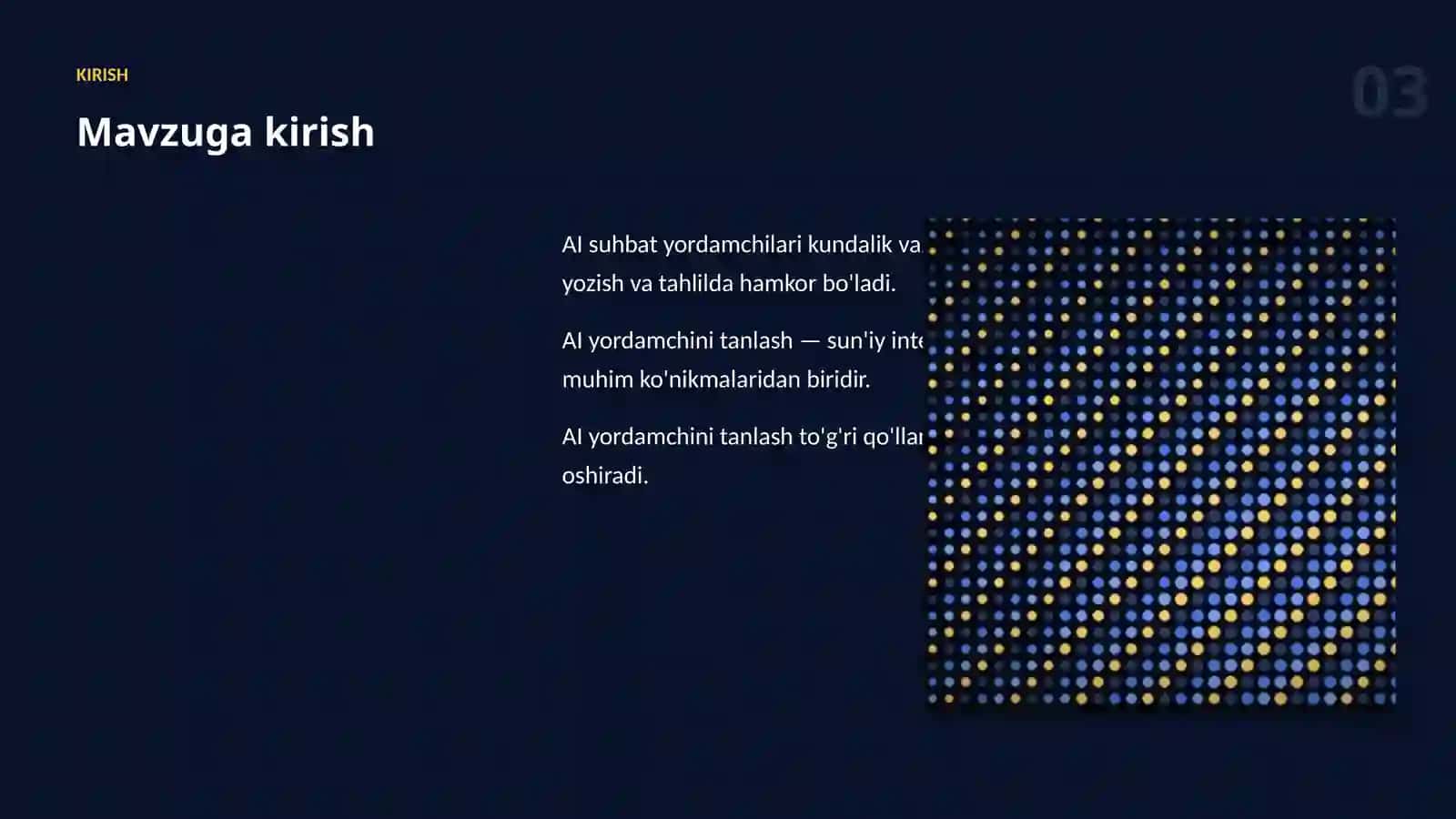 AI SUHBAT YORDAMCHILARI 3