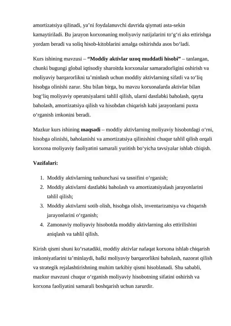 Moddiy aktivlar uzoq muddatli hisobi 3