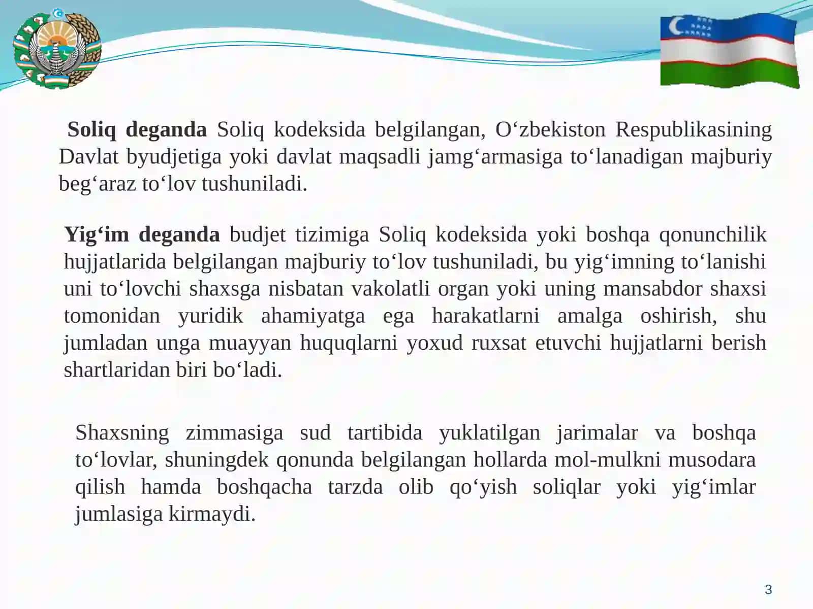 SOLIQLAR VA SOLIQQA TORTISH 3
