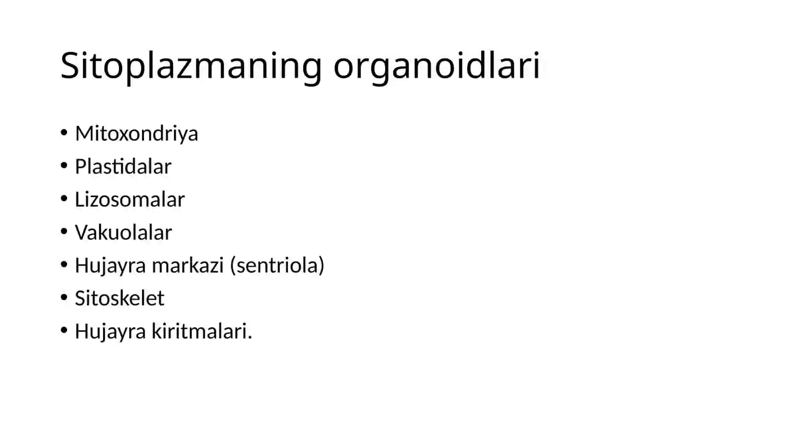 Sitoplazmaning organoidlari 3