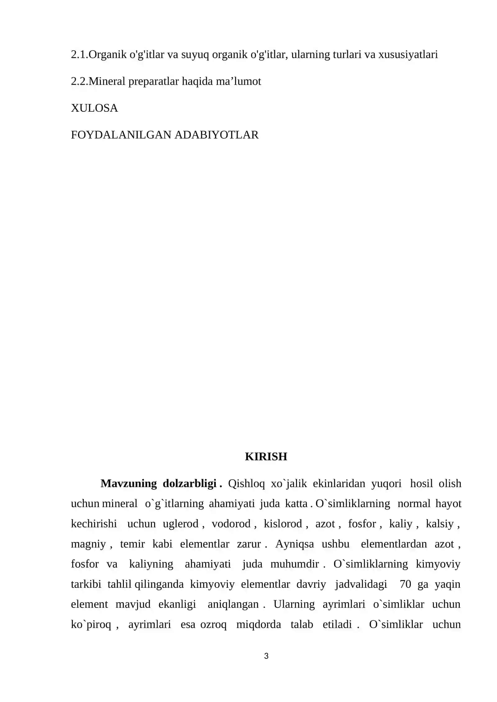 OʻGʻITLAR. ULARNING TASNIFI 3